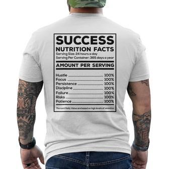 Success Work Hustle Business Work Entrepreneur Men's T-shirt Back Print - Monsterry
