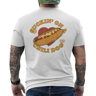 Suckin' On A Chili Dog Foodie Men's T-shirt Back Print - Monsterry CA