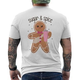Sugar & Spice Gingerbread Stanley Tumbler Boojee Christmas Men's T-shirt Back Print - Seseable