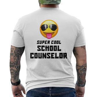 Super Cool School Counselor Sunglasses T Men's T-shirt Back Print - Monsterry DE