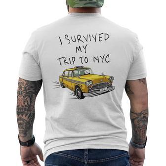 I Survived My Trip To Trucker Taxi Lover Men's T-shirt Back Print - Monsterry UK