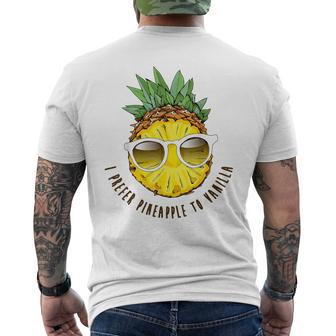 Swingers Lifestyle Prefer Pineapple To Vanilla Summer Men's T-shirt Back Print - Monsterry