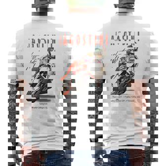 T-shirt imprimé au dos Agostini Course Moto Vintage, Idéal Passionnés Moto - Cadeauxyz