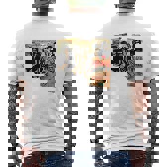 T-shirt imprimé au dos Blanc Pochette d'Album Musique, Tee Mode Fan de Groupe - Cadeauxyz