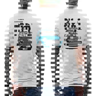 T-shirt imprimé au dos Bleu Vintage Oldschool, Mode Rétro Unisex - Cadeauxyz