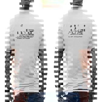 T-shirt imprimé au dos Camping Cariste, Coton Original pour Amateurs de Camping - Cadeauxyz