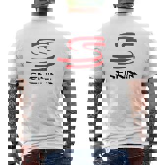 T-shirt imprimé au dos imprimé au dos Ayrton Senna Hommage, Tee Graphique Courses Formule 1 - Cadeauxyz