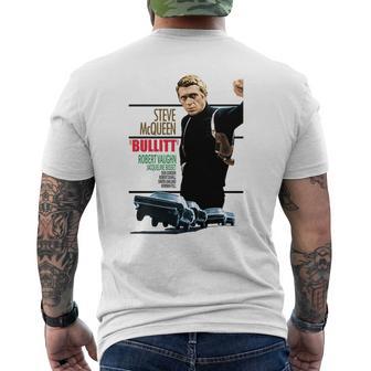 T-shirt imprimé au dos imprimé au dos Blanc Affiche Film Action & Poursuite Voiture, Cinéphile - Cadeauxyz