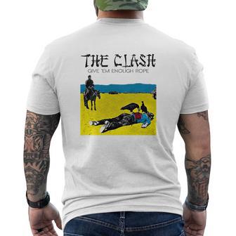T-shirt imprimé au dos imprimé au dos The Clash Give 'Em Enough Rope Design Album Musique - Cadeauxyz
