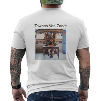 T-shirt imprimé au dos imprimé au dos Townes Van Zandt, Hommage Musique Folk - Cadeauxyz