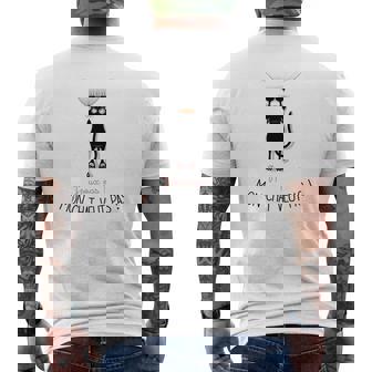 T-shirt imprimé au dos J'peux Pas Mon Chat Veut Pas, Humour Pour Amateurs de Chats - Cadeauxyz