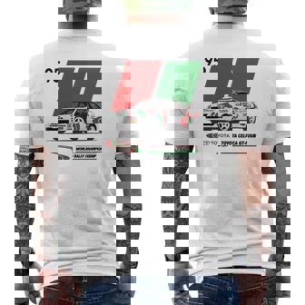 T-shirt imprimé au dos Rallye Celica GT Four, Motif Voiture de Course Vintage - Cadeauxyz