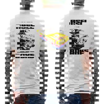 T-shirt imprimé au dos Voiture de Course Stylisée, Mode Automobile Passionnés - Cadeauxyz