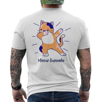Taekwondo For Calico Cats Martial Arts Men's T-shirt Back Print - Monsterry AU