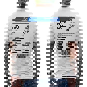 Tarjeta De Embarque Ibiza Ibz Billete De Avión Ibiza Camiseta Hombre Estampado Espalda - Regaloses