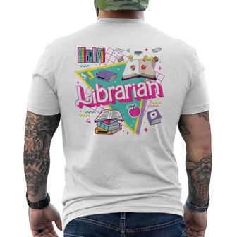 Teacher Librarian 90S Bookish Pink Doll Reading Books Outfit Men's T-shirt Back Print | Seseable UK