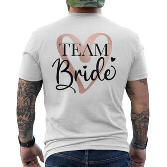 Team Braut Junggesellenabschied Dezent Herz Jga Bride To Be T-Shirt mit Rückendruck - Seseable