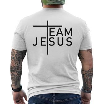 Team Jesus Cross Religion Jesus Believe T-Shirt mit Rückendruck - Geschenkecke