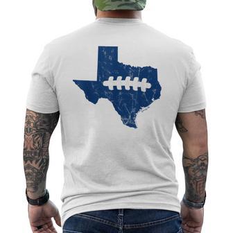 Texas Laces Dallas Football Fan Men's T-shirt Back Print - Monsterry CA