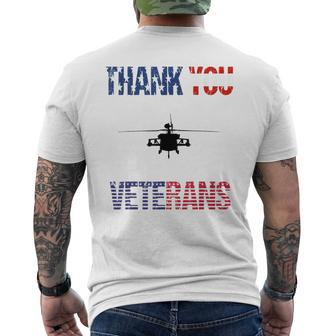 Thank You Veteran Day Dd 214 American Army Flag 2018 Men's T-shirt Back Print - Monsterry