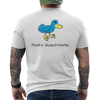 That's Quacktastic Blue Duck Men's T-shirt Back Print - Monsterry UK