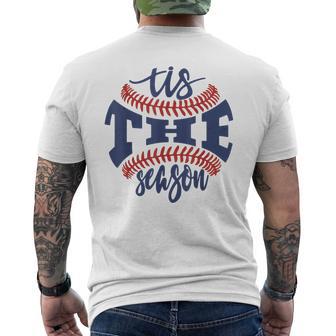 Tis The Season Baseball Mom Men's T-shirt Back Print - Monsterry