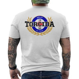 Torcida Split 1950 Proud Croatian Ultra Hrvatska Flag T-Shirt mit Rückendruck - Seseable