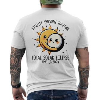 Totality Awesome 40824 Total Solar Eclipse 2024 Men's T-shirt Back Print - Thegiftio