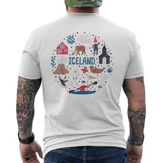 Travel Europe Iceland Reykjavik Family Vacation Souvenir Men's T-shirt Back Print - Monsterry UK