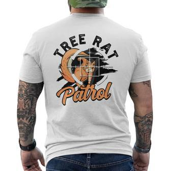 Tree Rat Patrol Squirrel Wildlife Animal In The Forest Men's T-shirt Back Print - Monsterry AU