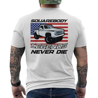 Truck Pickup 4X4 Pick Up Driver Legends Squarebody Men's T-shirt Back Print - Monsterry DE