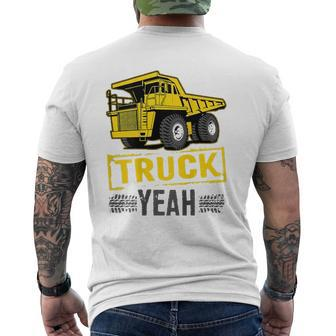 Truck Yeah Haul Truck Driver Backside Mens Back Print T-shirt | Mazezy