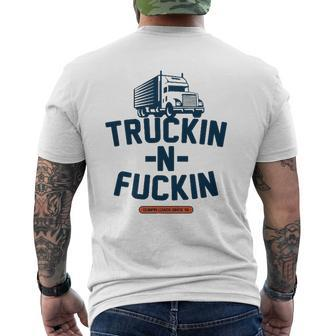 Truckin-N-Fuckin Mens Back Print T-shirt | Mazezy