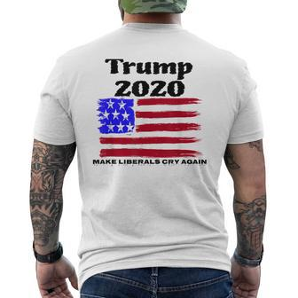 Trump 2020 Make Liberals Cry Again Political Men's T-shirt Back Print - Monsterry