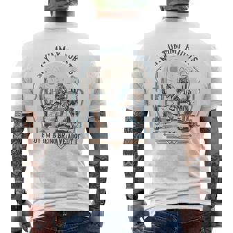 My Tummy Hurts But I'm Being Brave About It Men's T-shirt Back Print | Mazezy