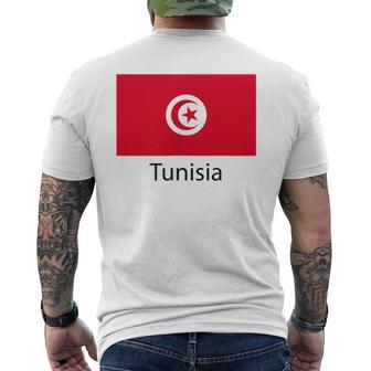 Tunesien Flagge Deko Araber Afrika Damen Herren Tunisiyya T-Shirt mit Rückendruck - Geschenkecke