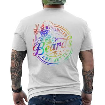 Uncles With Beards Are Better Uncle Fathers Day Men's T-shirt Back Print - Thegiftio UK