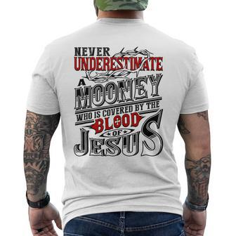 Underestimate Mooney Family Name Men's T-shirt Back Print - Seseable