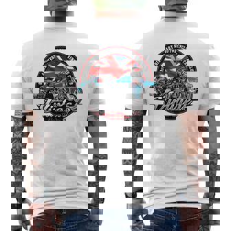 Union Jack Motorcycle Vintage Motorbike Biker British Flag Men's T-shirt Back Print - Thegiftio