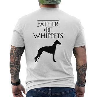 Unique Black Father Of Whippets Dog Lover E010793 Ver2 Mens Back Print T-shirt | Mazezy