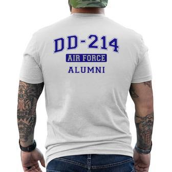 Usaf Airman Air Force Blue Dd-214 Alumni Men's T-shirt Back Print - Monsterry