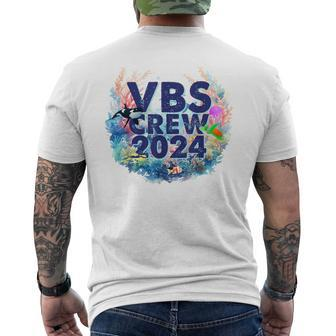 Vbs Crew 2024 Scuba Diving Underwater Vacation Bible School Men's T-shirt Back Print - Monsterry AU