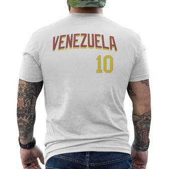 Venezuela Or Vinotinto For Football Or Soccer Fans Men's T-shirt Back Print - Monsterry CA
