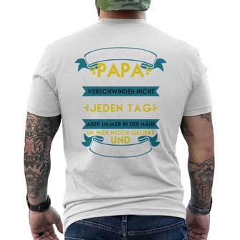 Verstorbenerater Tochter In Gedenken An Denater Rip Papa T-Shirt mit Rückendruck - Geschenkecke