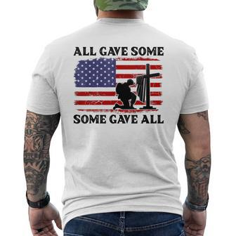 Veterans Day All Gave Some Some Gave All Memorial Day Men's T-shirt Back Print - Seseable