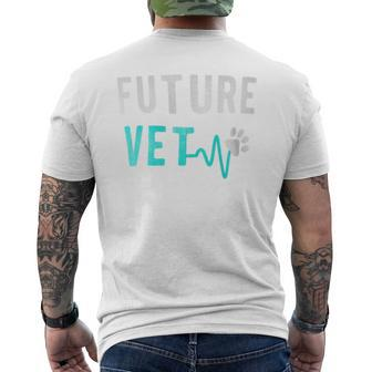 Veterinary School Future Vet Veterinarian Men's T-shirt Back Print - Monsterry DE