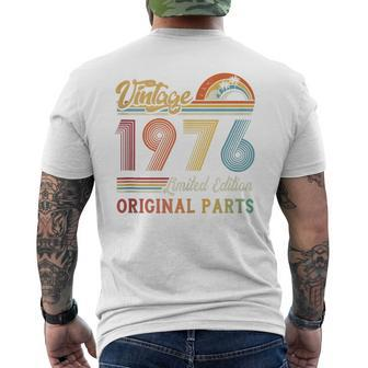Vintage 1976 Limited Edition Original Parts Men's T-shirt Back Print - Monsterry AU