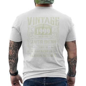 Vintage 1999 T For Retro 1999 Birthday Men's T-shirt Back Print - Monsterry