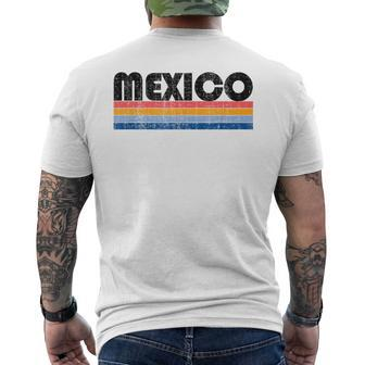 Vintage 70S 80S Style Mexico Men's T-shirt Back Print - Monsterry AU