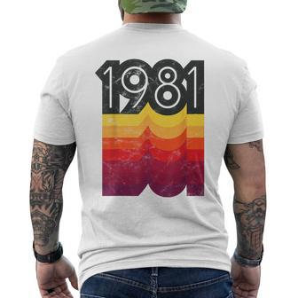 Vintage 80S Style 1981 T-Shirt mit Rückendruck - Seseable